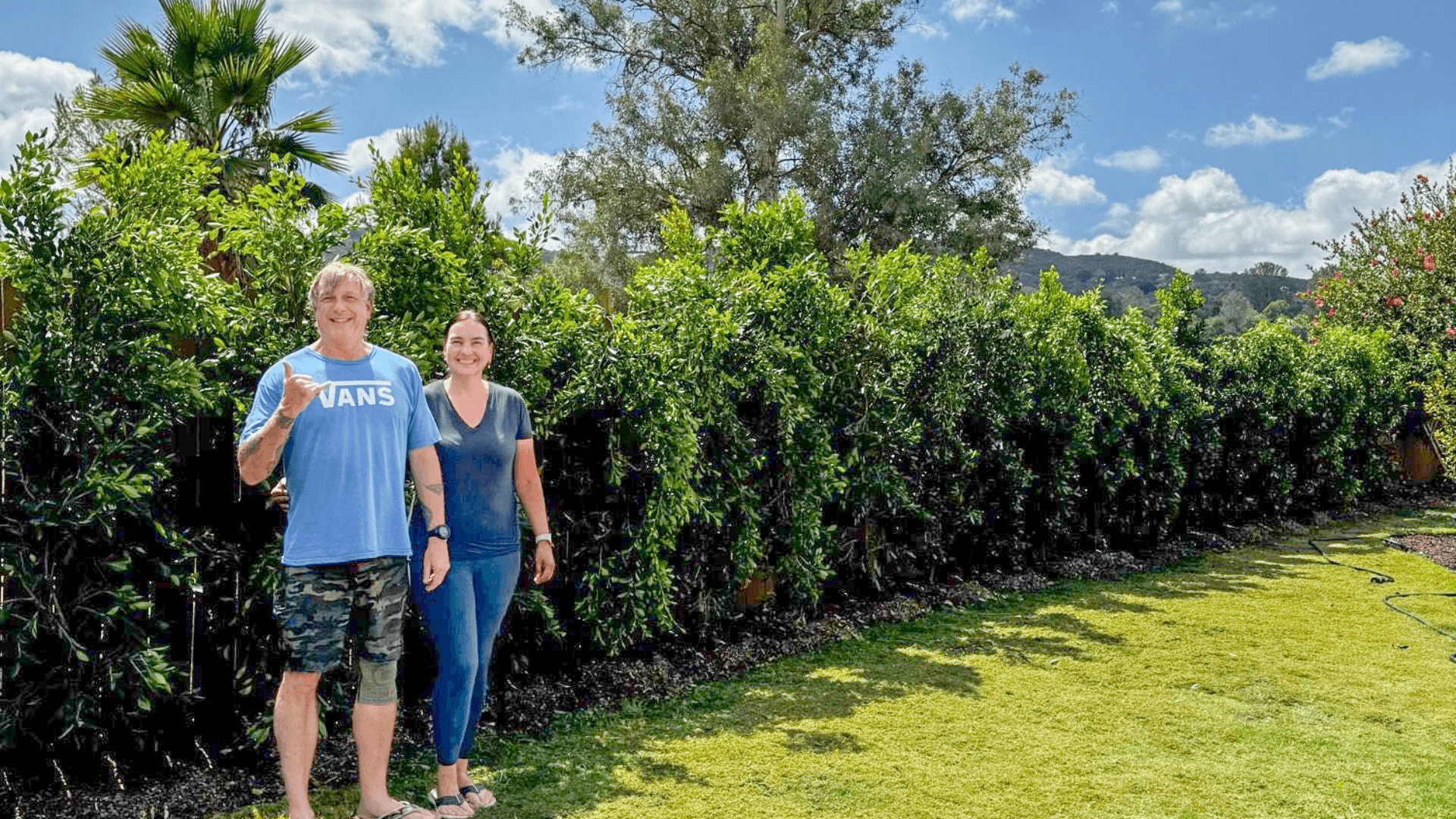 Blossom Valley Green Fence After